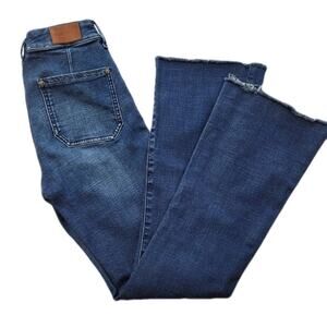 M.i.h Women's Jeans Bodycon Marrakesh High Rise Slim Kick Flare More Blue sz 26